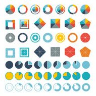 Set of infographic diagram elements for design