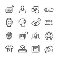 Communication and Digital Technology Icons - Line Series