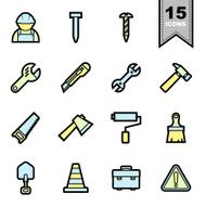 Tools icons set