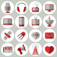 Media Icons Set N11