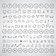 arrow icons set N4