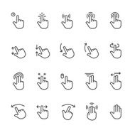 Touch screen gesture vector icon - Unico PRO set #1