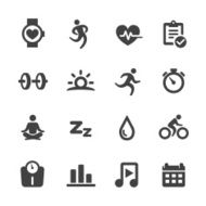 Fitness and Healthy Icons - Acme Series