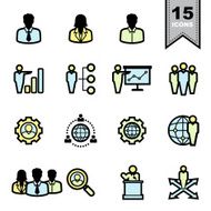 Business icons set N71