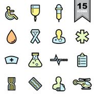 Healthcare icons set