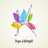 Beautiful Woman Doing Yoga N3