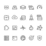 Hosting and storage icon