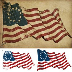 USA Betsy Ross Historic Flag
