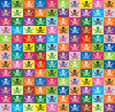 Jolly Roger seamless background