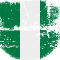 Nigeria grunge flag N4