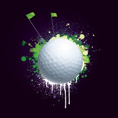 Grunge golf ball N3