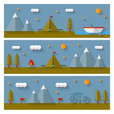 Camping flat design N6