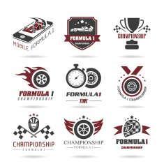 Formula 1 icon set sport icons and sticker - 3