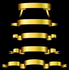 Golden banners