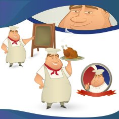 Vector chef mascot