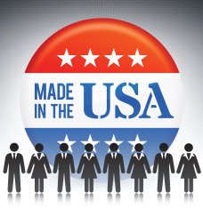 Made in the USA Business Concept Stick Figures N2
