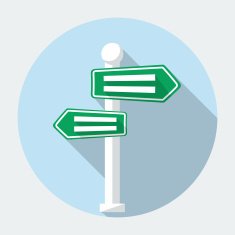 Vector road sign icon N2