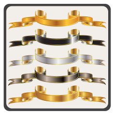 Ribbon Banner Collection - vector illustrations N4