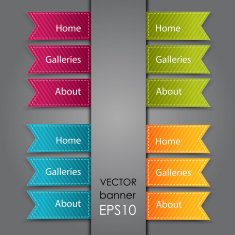 Web Bookmarks Vector illustration
