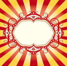 Frame circus flyer