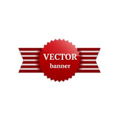 Vector banner isolated on white N2