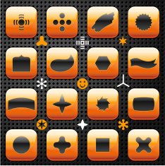 Orange Abstract Shapes