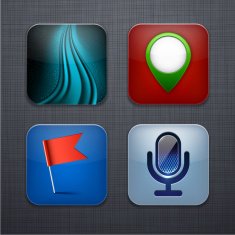 Square modern app icons free image download