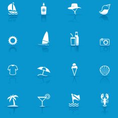 Icon Set Beach and vacations N2