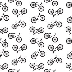 bike seamless pattern vector illustration
