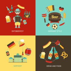 Germany travel flat set