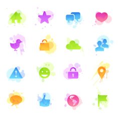Stains Icons - Social Network N2