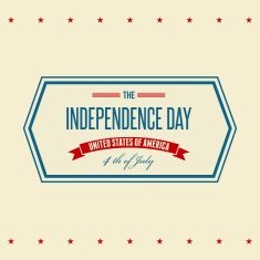American Independence Day Patriotic background Flat design N21