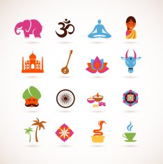 collection of India vector icons