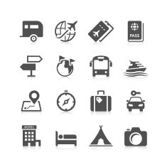 Travel icon set N15