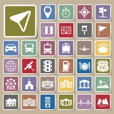 Navigation icons Sticker