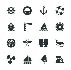 Nautical Silhouette Icons