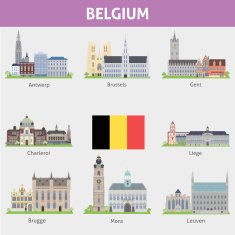 Belgium Symbols of cities
