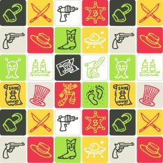 adventures checked pattern