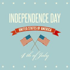 American Independence Day Patriotic background Flat design N24