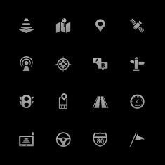 Traffic and Navigation Icons Android Series