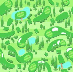 Seamless golf course wallpaper N2