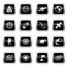 Supergloss Black Icons - Space