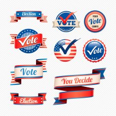 Voting badges and banners free image download