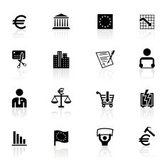 Black Symbols - European Union Recession