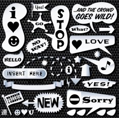 Chrome Speech Bubbles