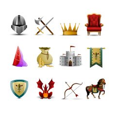 Medieval Knight Icons