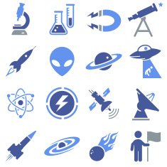 Space and Science Icons - Pro Series