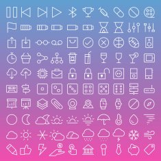 Thin Line Icons set N11