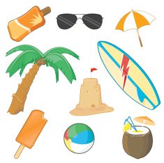 Beach icons N7