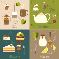 Tea flat set